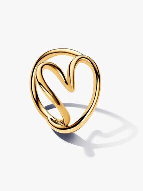 Pandora Organically Shaped Heart Ring